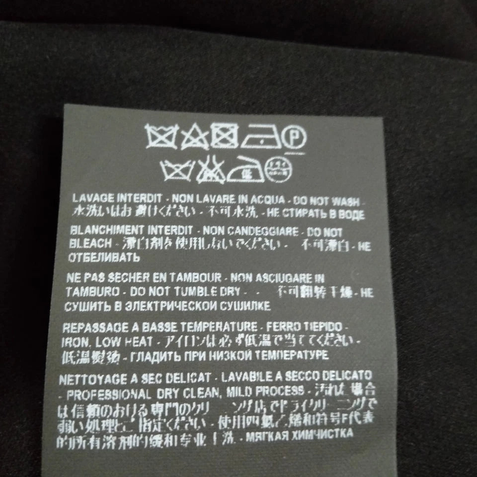 Saint Laurent Paris. (Hedi Slimane) Multi Color/ Black Wool Dress