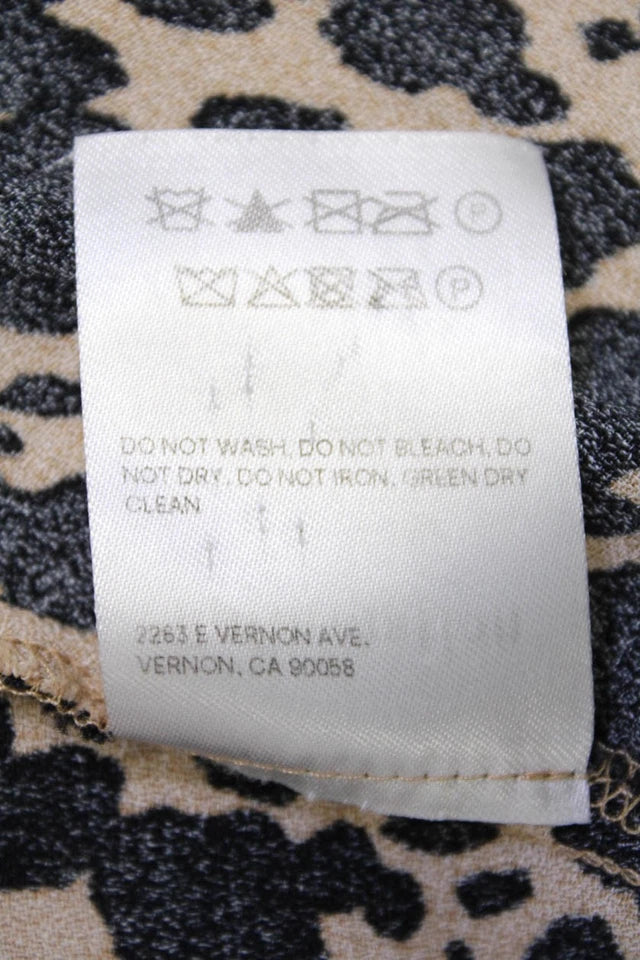 Reformation NY. Brown Spotted Adjustable V-Neck Sleeveless Maxi Dress