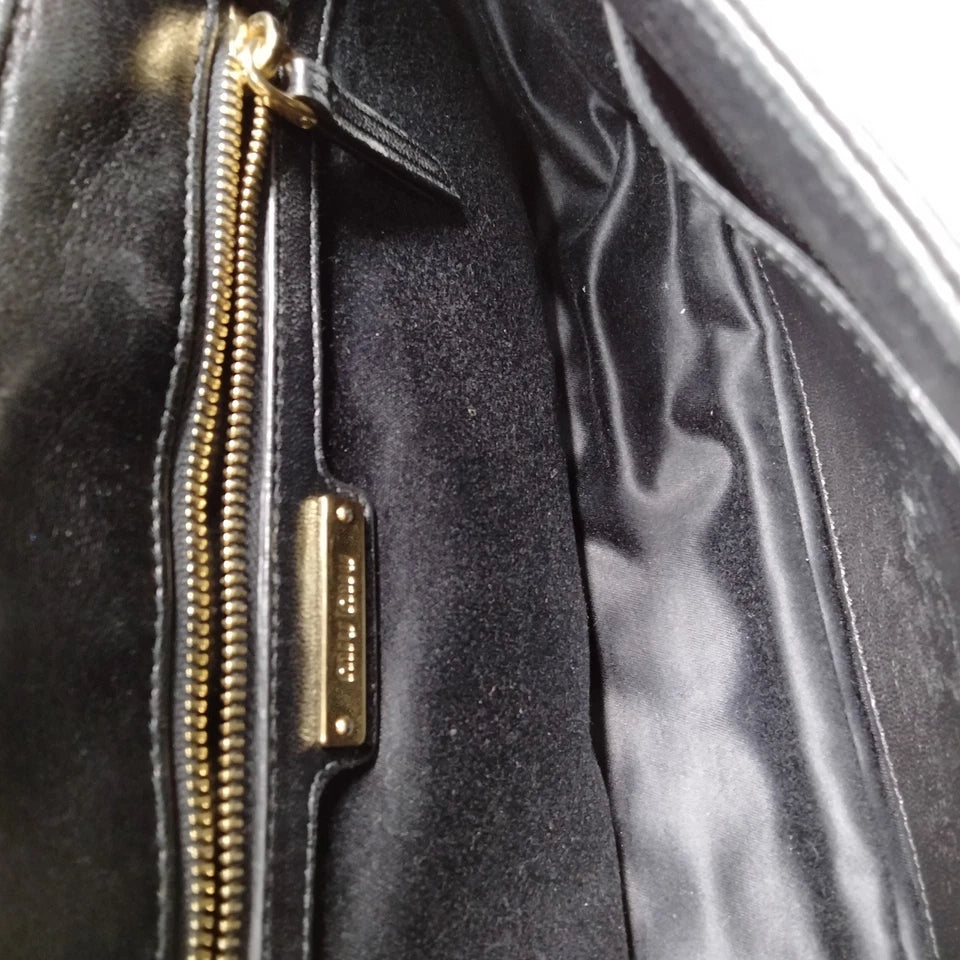 Miu Miu Italy. Black Leather Shoulder Bag / Crossbody/Tote Bag