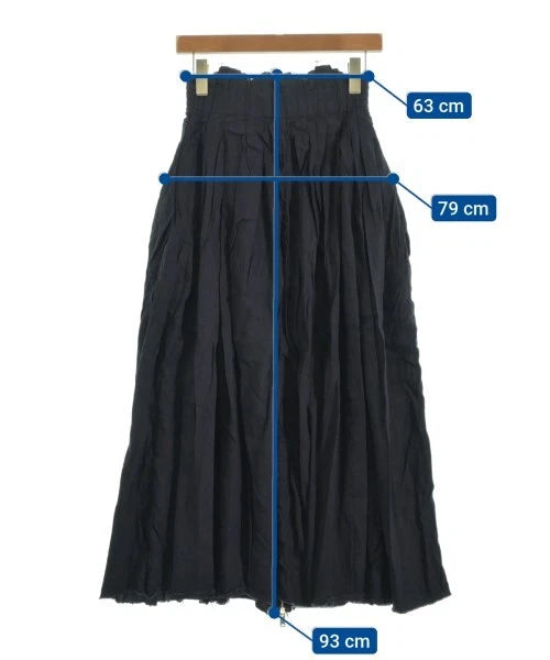 MIHARA YASUHIRO JAPAN. Navy Long/Maxi Length Zippered Front Skirt
