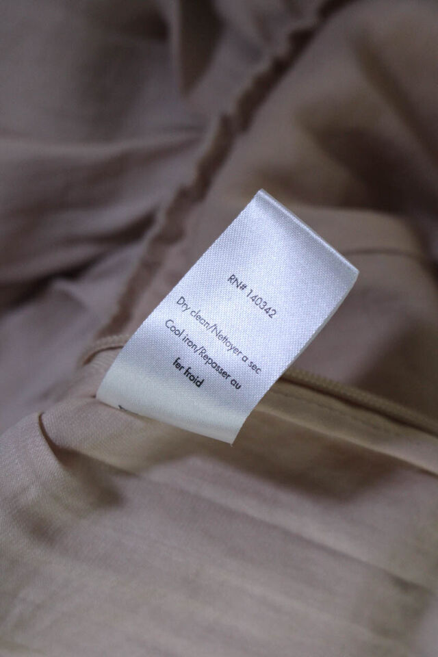 Elizabeth and James New York Beige V Neck Satin Sleeveless Maxi Dress