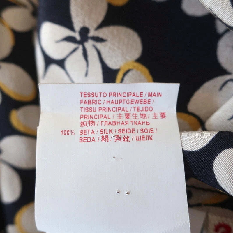 Marni Italy. Floral Print Silk Cutout-Back Shift Mini Dress