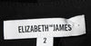 Elizabeth & James NY. Black Woven Sleeveless Zip Up Sheath Dress