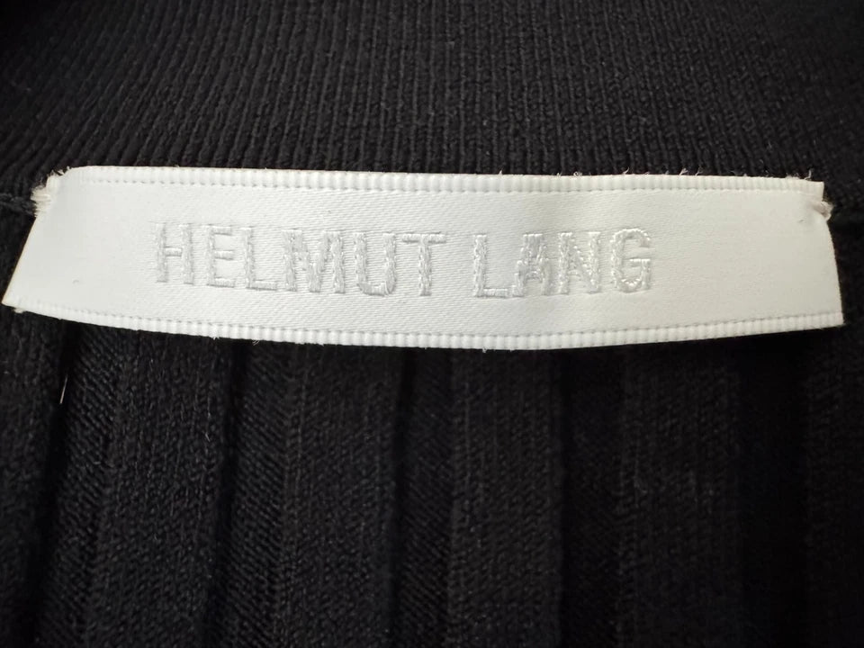 Helmut Lang New 2 4 US 40 IT XS S Black Stretch Bodycon Midi Dress