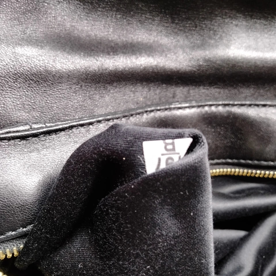 Miu Miu Italy. Black Leather Shoulder Bag / Crossbody/Tote Bag