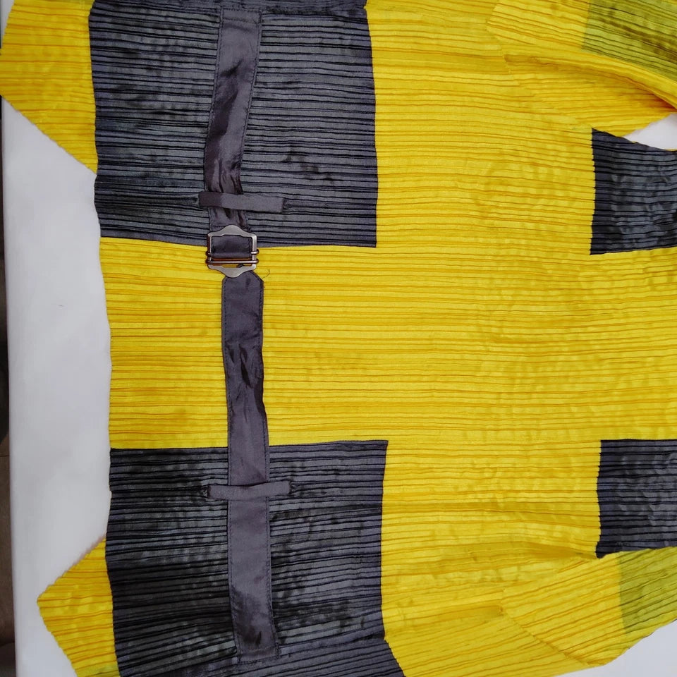 ISSEY MIYAKE JAPAN. Multi-Color PolyTech Pleats Top