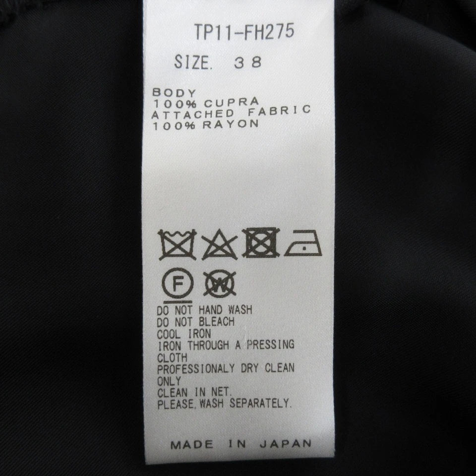 TOGA PULLA ARCHIVES JAPAN. 21SS Collection Ribbon Sleeveless Long Dress TP11-FH275 Size 38 Black