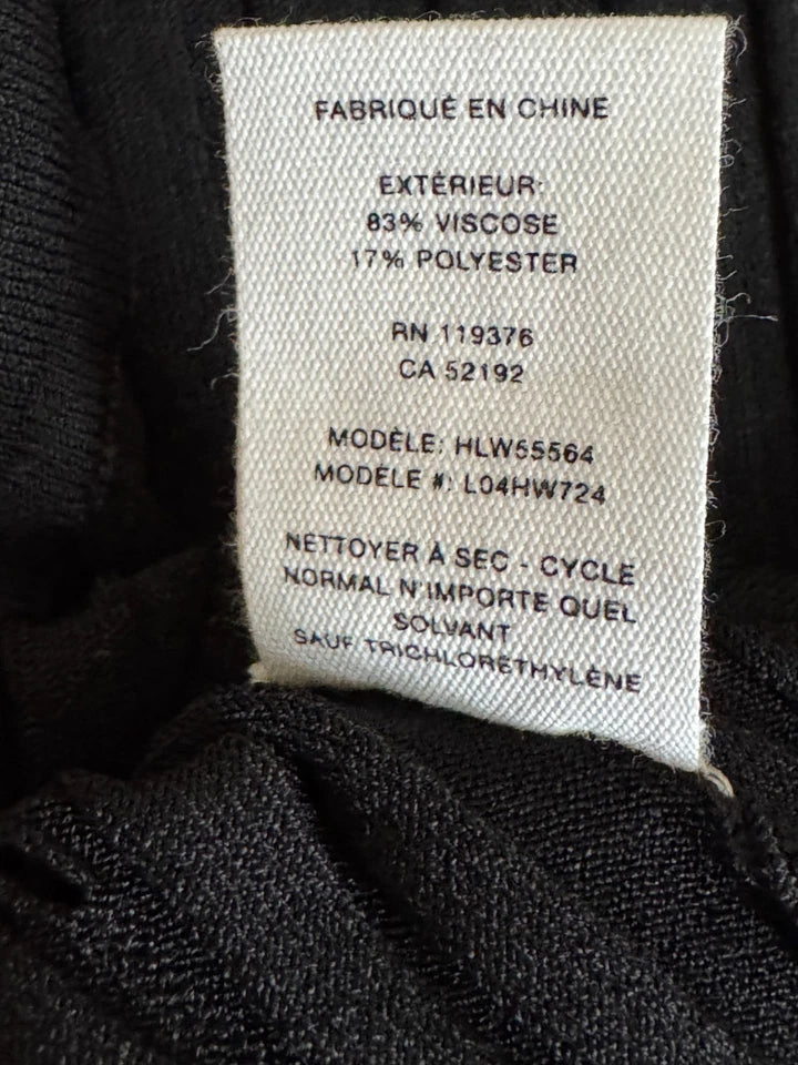 Helmut Lang New 2 4 US 40 IT XS S Black Stretch Bodycon Midi Dress