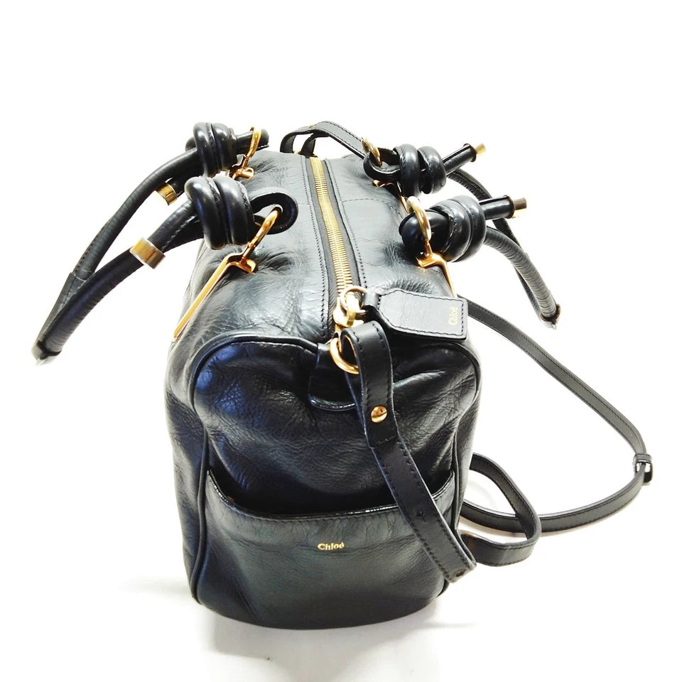 Chloe Paris. Phoebe Philo Vintage Black Leather Shoulder Bag