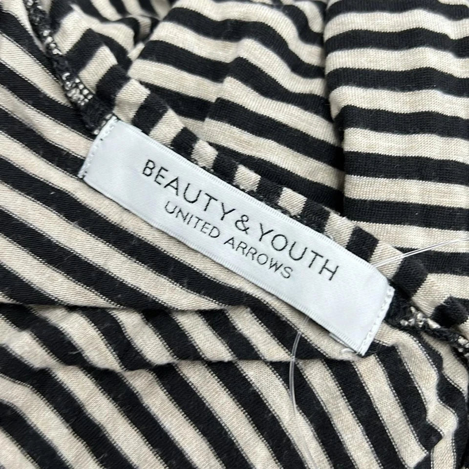 BEAUTY&YOUTH UNITED ARROWS. JAPAN. - Beige Black Stripes Long Dress