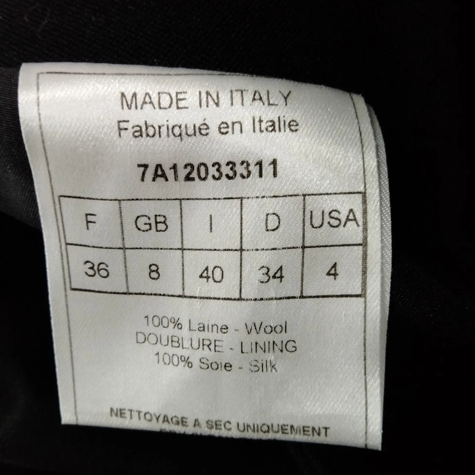 Christian Dior Paris. Black Wool Skirt