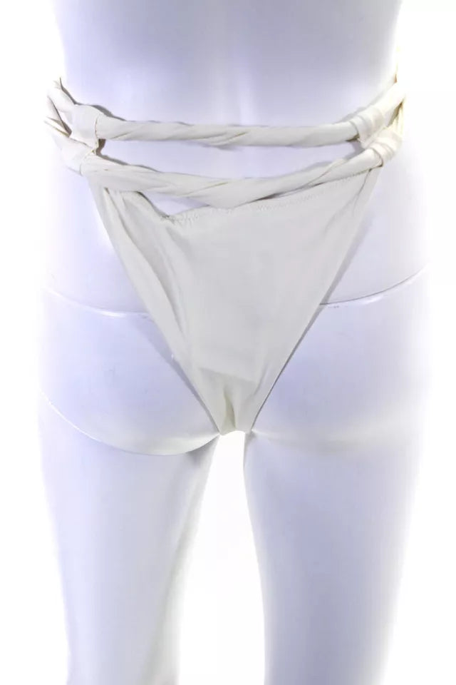 Jacquemus Paris. NEW. NWT. Le Bas De Maillot Sofio Bikini Bottoms - Beige SZ: XXS, M, OR L