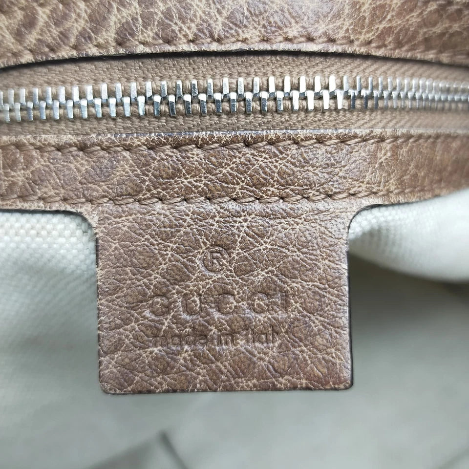 Gucci Italy. Brown Leather Shoulder Bag / Hand Bag