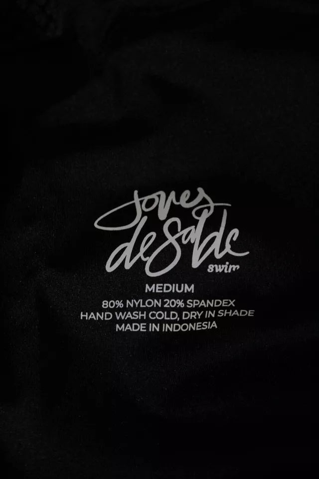 Joues de Sable Swim Paris. NEW. NWT. Black Emmy Bikini Bottoms Size M