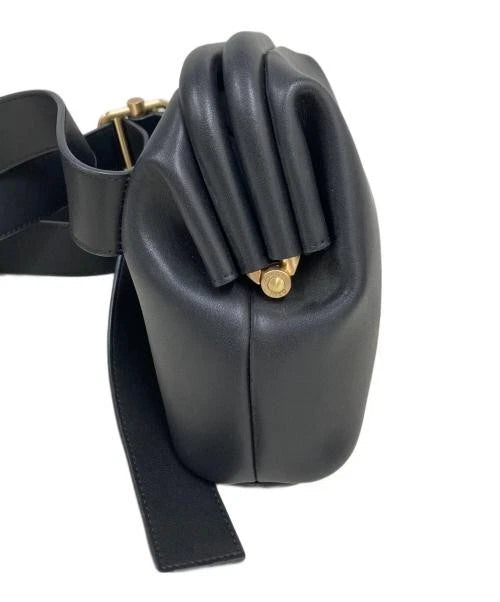 OSOI SOUTH KOREA. Blackk Leather MINI BROT Shoulder Bag
