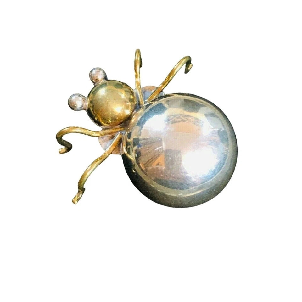 Vintage 1940s Laton Mexico Sterling Silver 925 Huge Spider Brooch