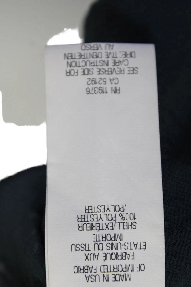 Helmut Lang NY. Blue PolyTech Fabric Sleeveless V-neck Slip-on Tank Blouse