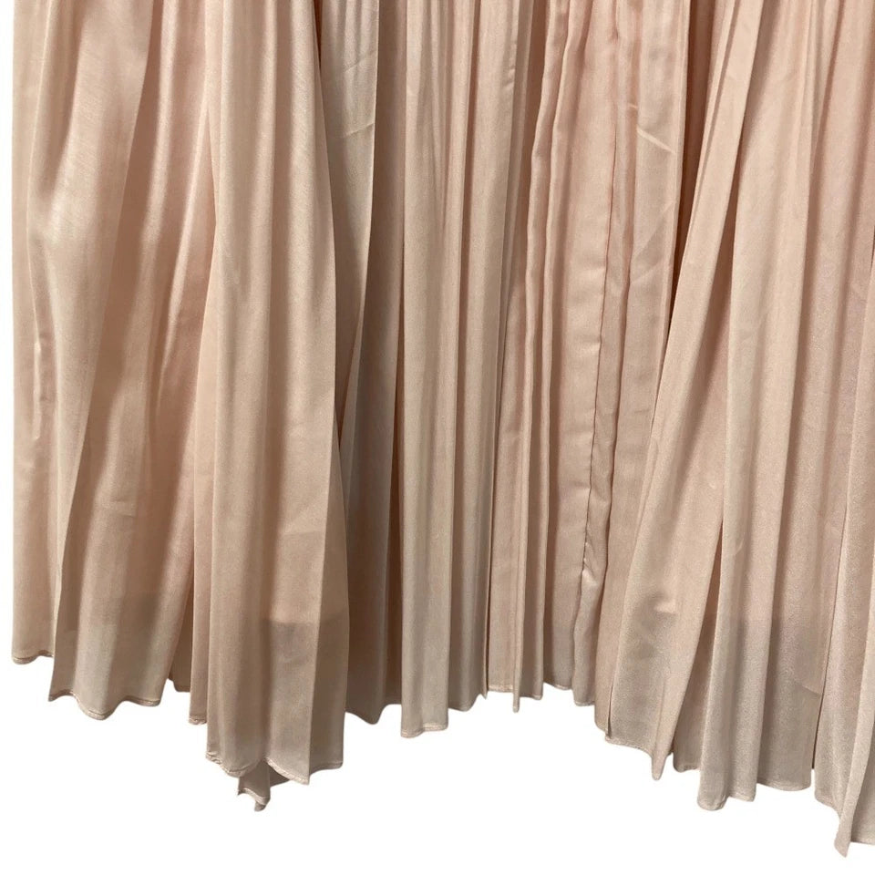 iCB JAPAN. Pleated Pinkish Color Long Skirt