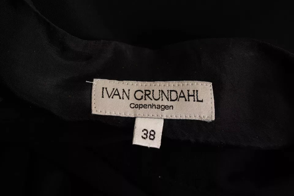 IVAN GRUNDAHL COPENHAGEN. Black Sleeveless Poly/Rayon Long Dress