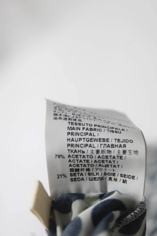 Marni Italy. Black/White Viscose Blend Long Sleeves Polka Dot Blouse