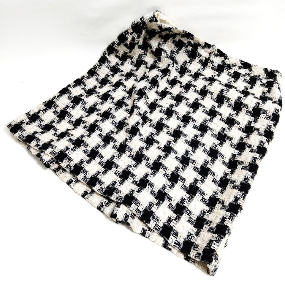 Chanel Paris Cotton Polyester Nylon Tweed Skirt