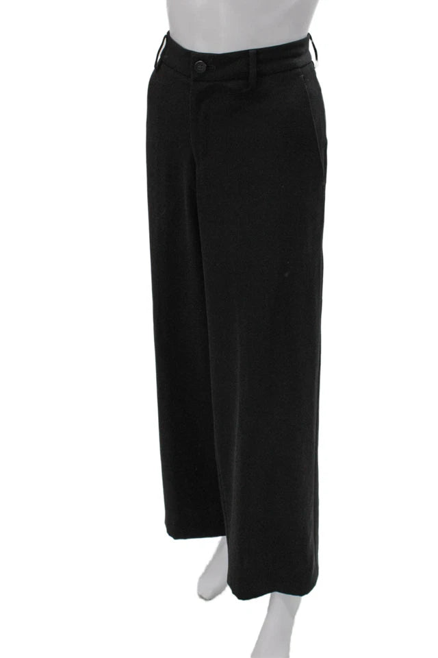 Issey Miyake Japan. Gray Polyester Wide Leg Dress Pants