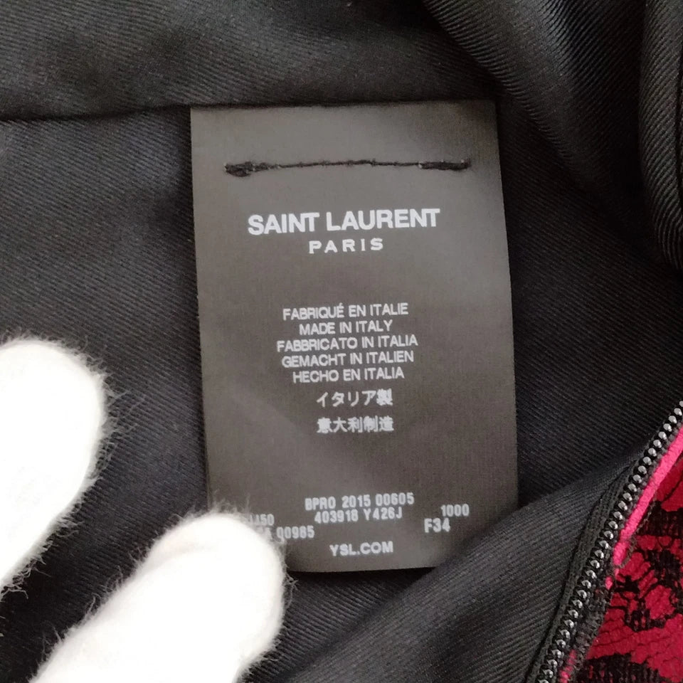 Saint Laurent Paris. Rayon, Nylon, Cotton, Acetate, Silk Skirt