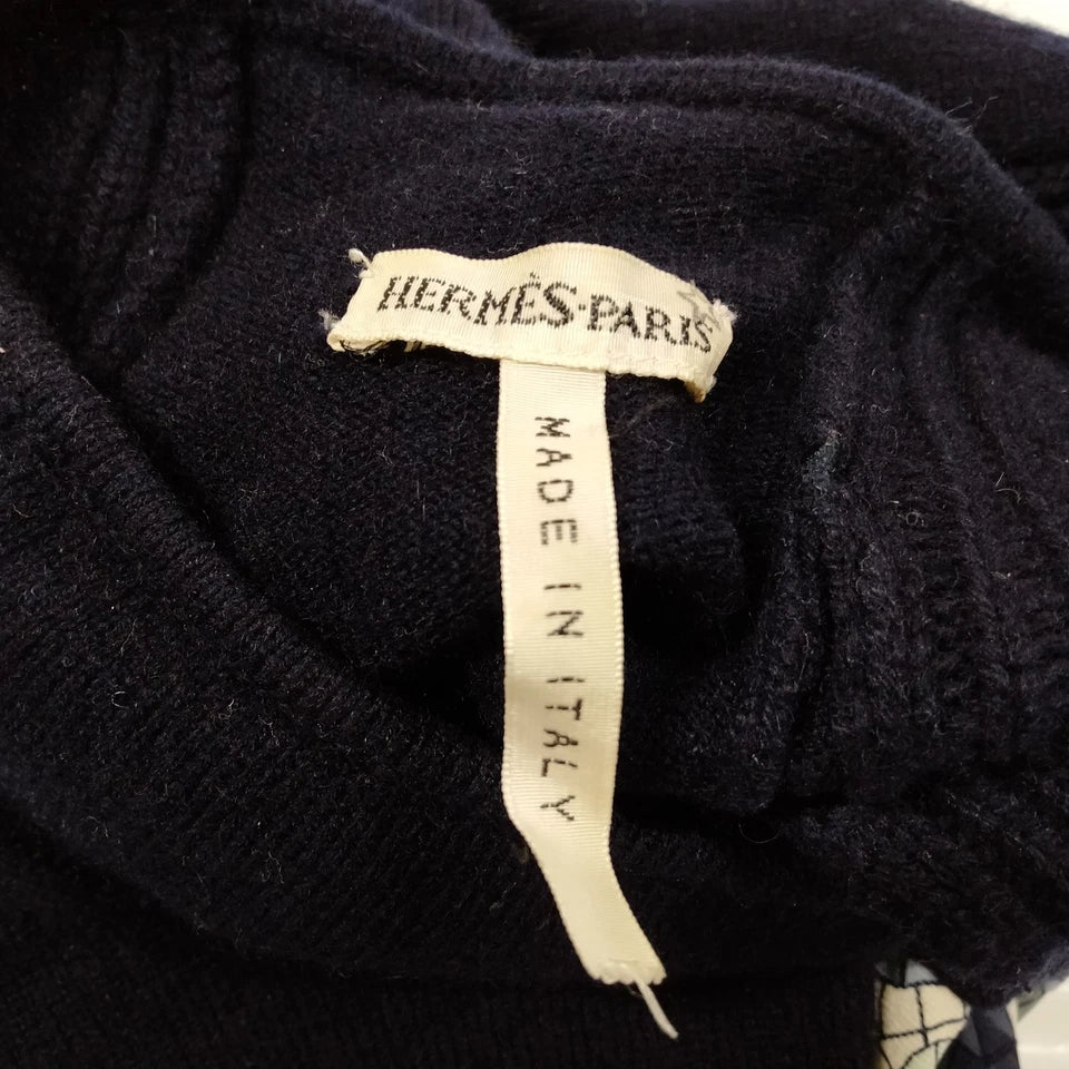 Hermes Paris. Vintage Silk/Cotton Scarf Print Top