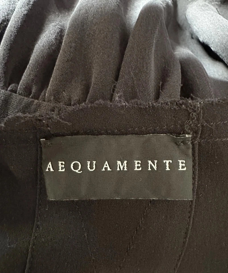 Hannoh Wessel Paris. AEQUAMENTE Black Silk Blouse