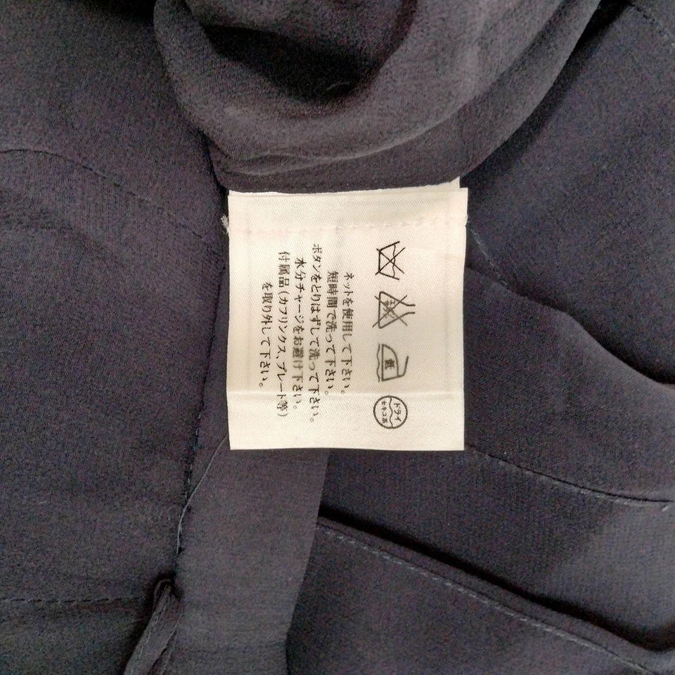 Chanel Paris. 2003 Collection Black Pleats Silk Skirt