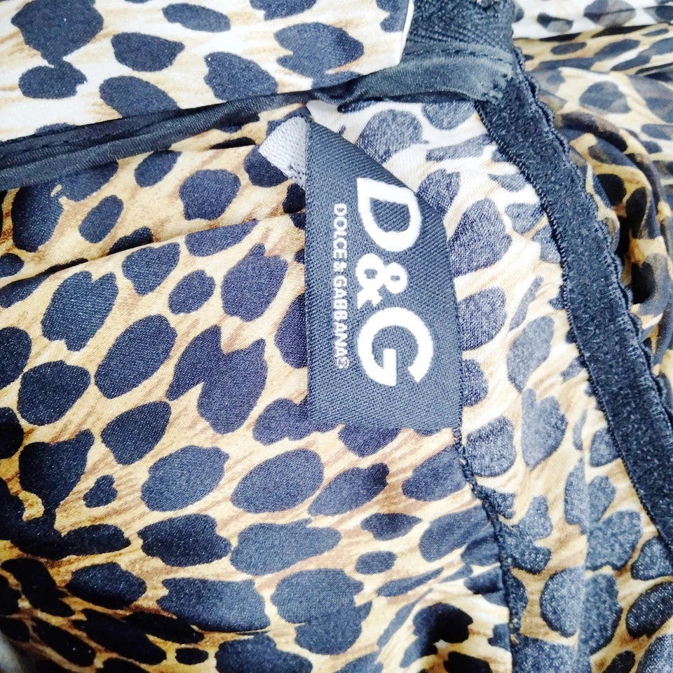 Dolce & Gabbana. Italy. D&G Dress Silk, Polyurethane Ladies