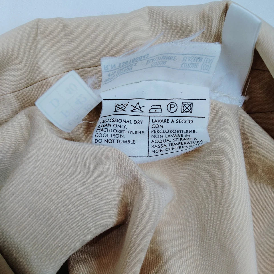 Ferragamo Italy. Cotton Polyurethane Jacket/Skirt Suit