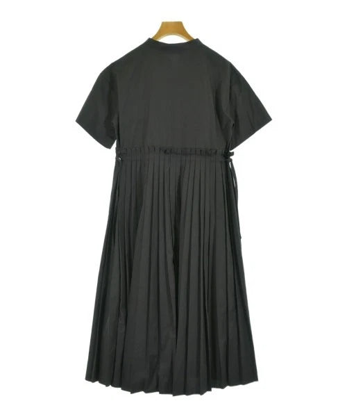poly cotton dress Linen poly cotton belted U neck midi sleeveless dress