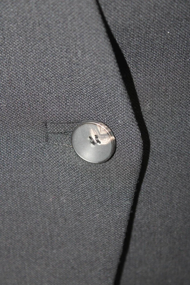 Helmut Lang For Intermix, Black Wool Single Button Blazer Jacket