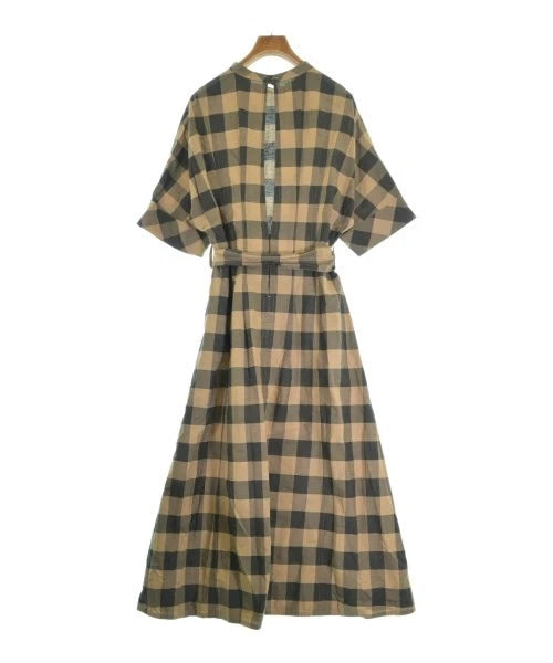 BEAUTY & YOUTH UNITED ARROWS JAPAN. Beige x Black (Check Pattern) Dress