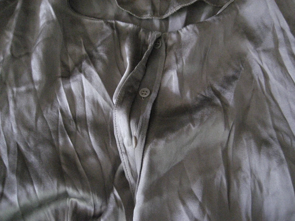 TRANSIT PAR SUCH. ITALY. SILK/ELASTANE BLEND LONG SLEEVE TOP