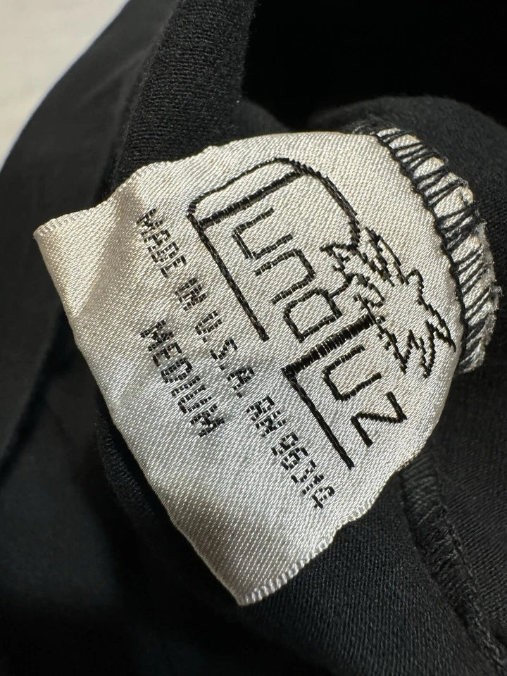 Luna Luz Ibiza/NYC. Black Asymmetric Linen Lagenlock Midi Dress