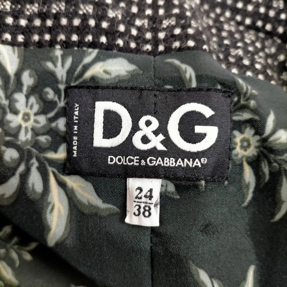 Dolce&Gabbana Italy. D & G Geometric Pattern Wool Jacket