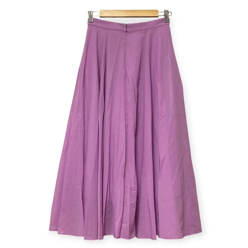 UNITED ARROWS JAPAN. Light Pink Semi-Sheer Flare Long Skirt