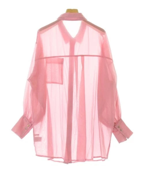 CIAOPANIC JAPAN. Pink Semi-Sheer Button Long Sleeve Casual Shirt