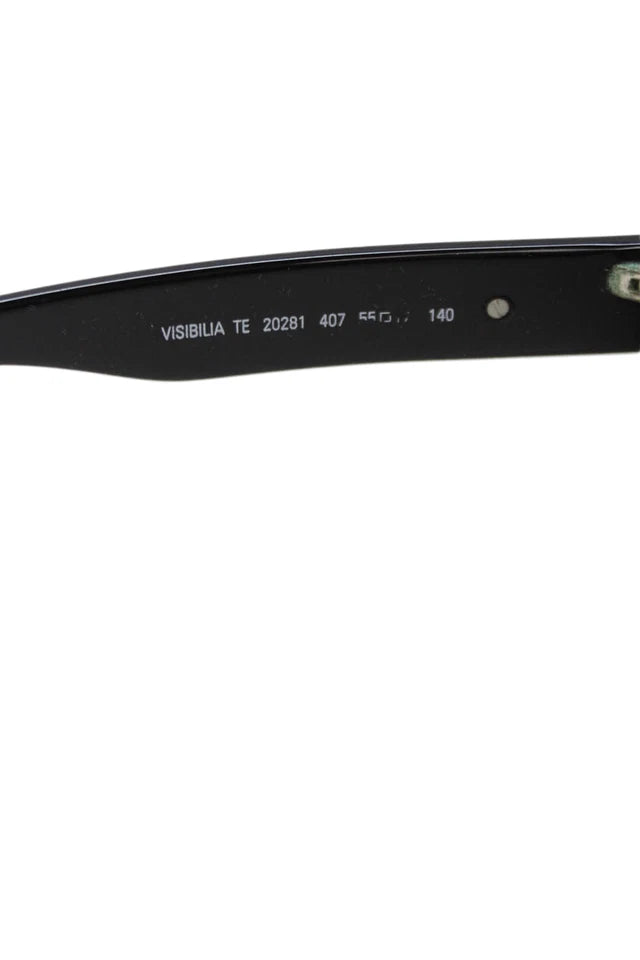 Trussardi Italy. Designer Round Gray Metallic Framed Geometric Detail Sunglasses