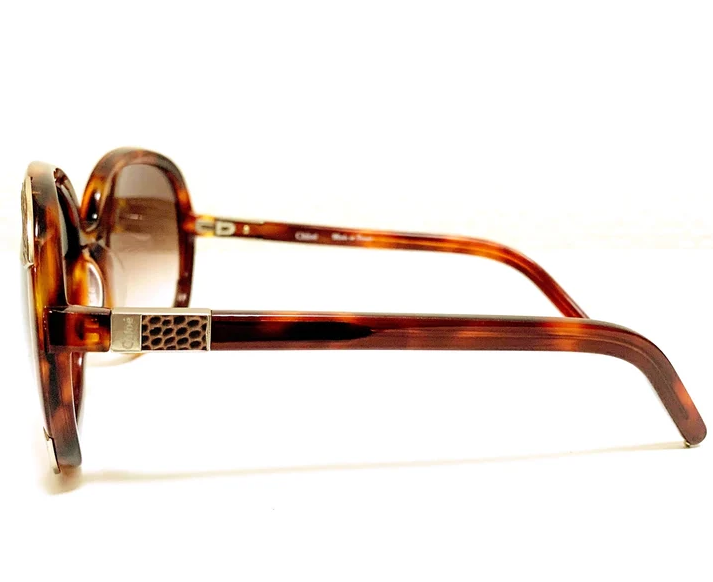 Chloe Paris. Gradation Brown×tortoiseshell Frame Sunglasses