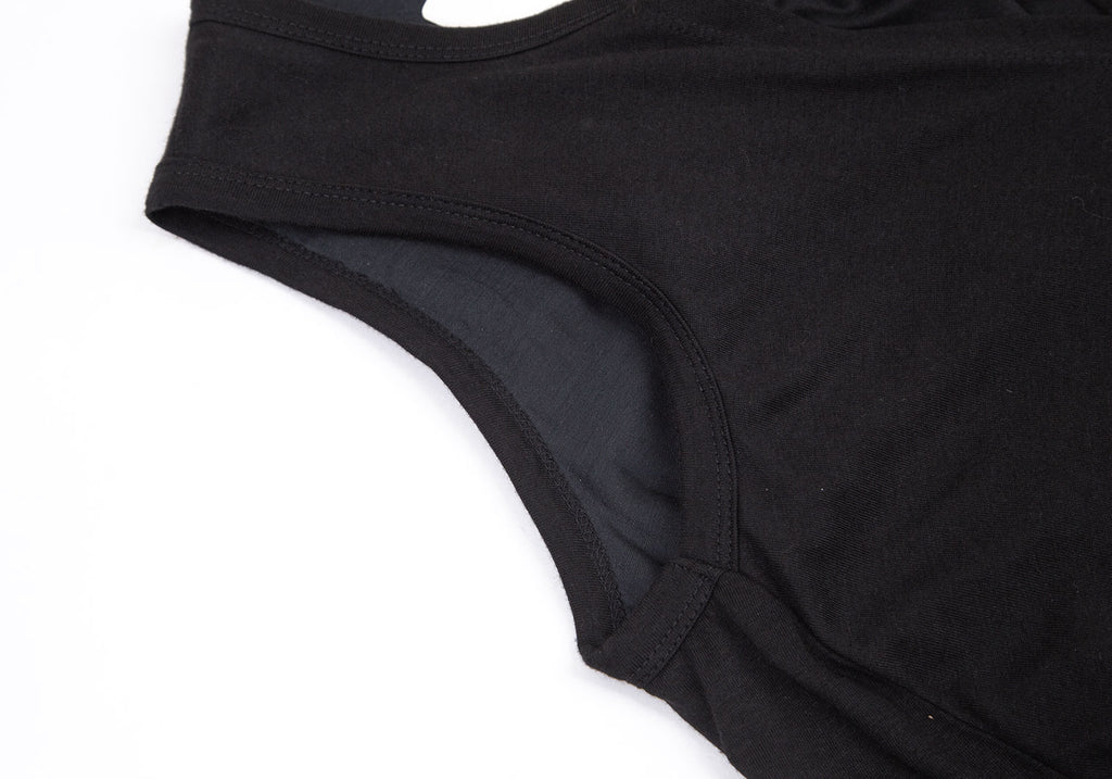 Frapbois Japan. New. NWT. Black Layered Sleeveless Dress