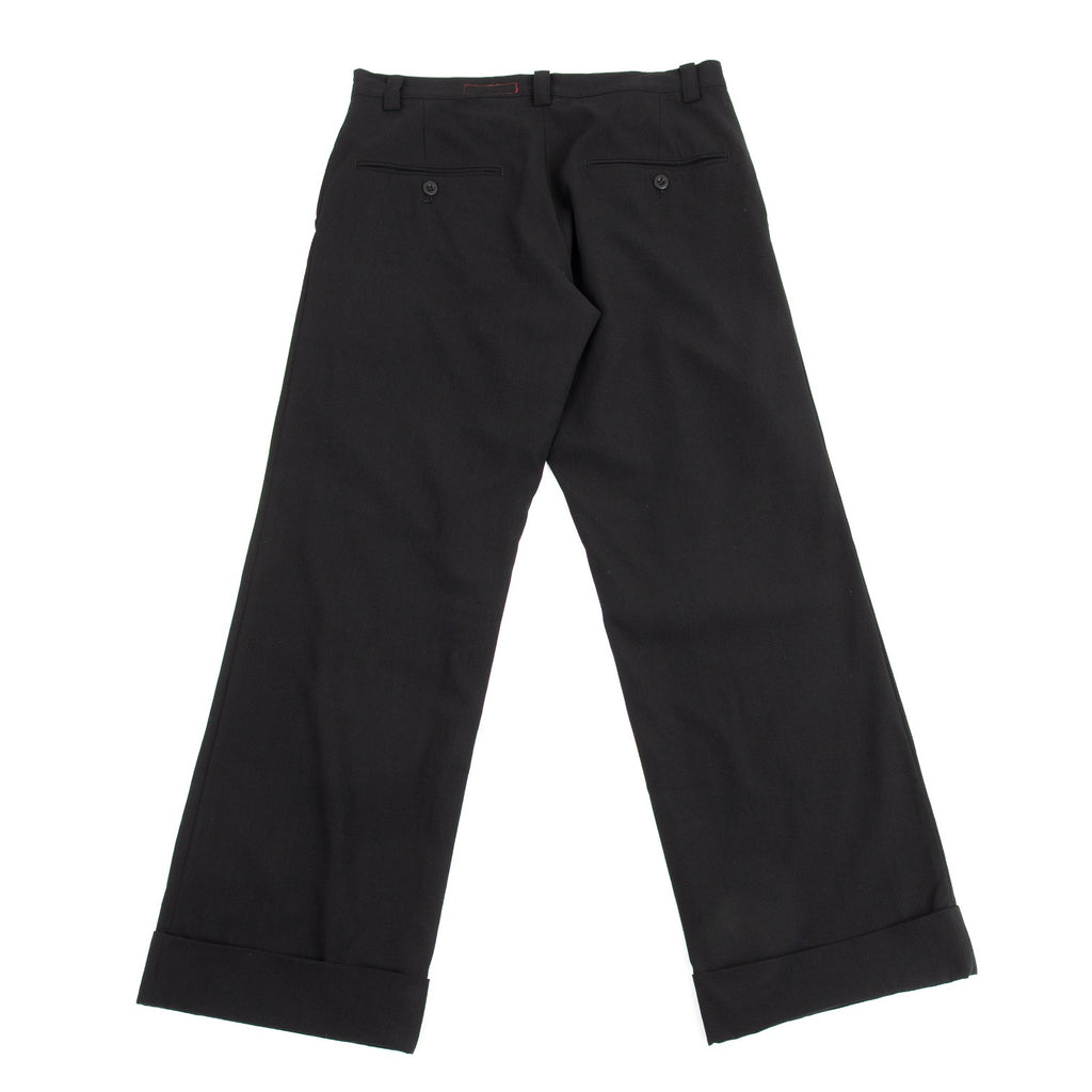 Yohji Yamamoto Japan. Y's Red Label Black Wool Pants