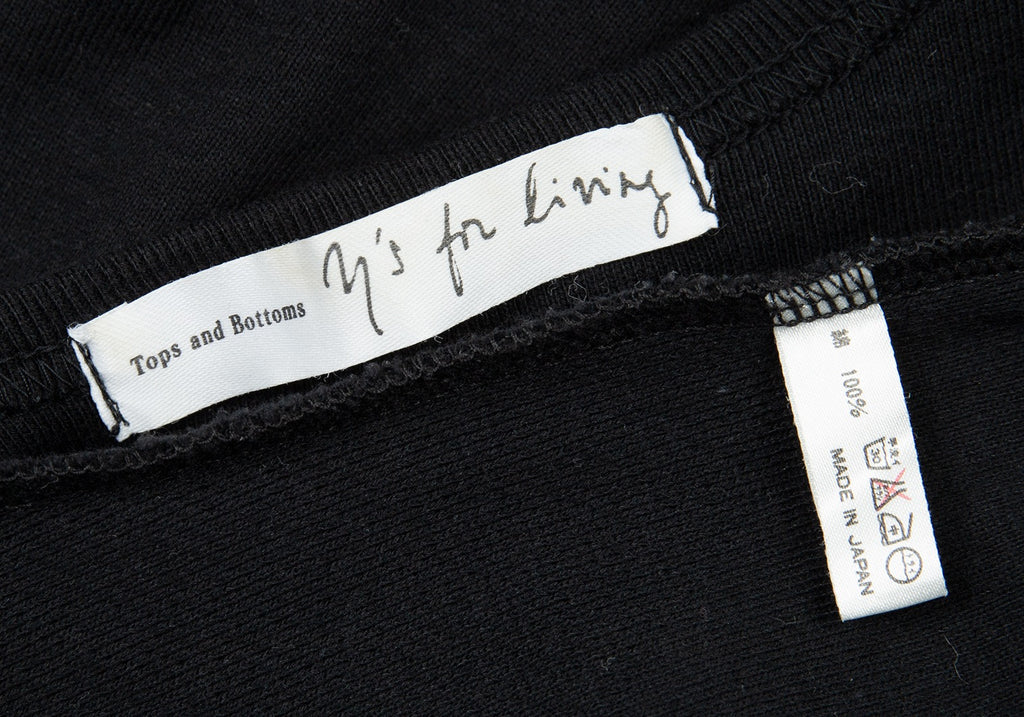 Yohji Yamamoto Japan. Black Y's for living Diamond Woven Sleeveless Dress