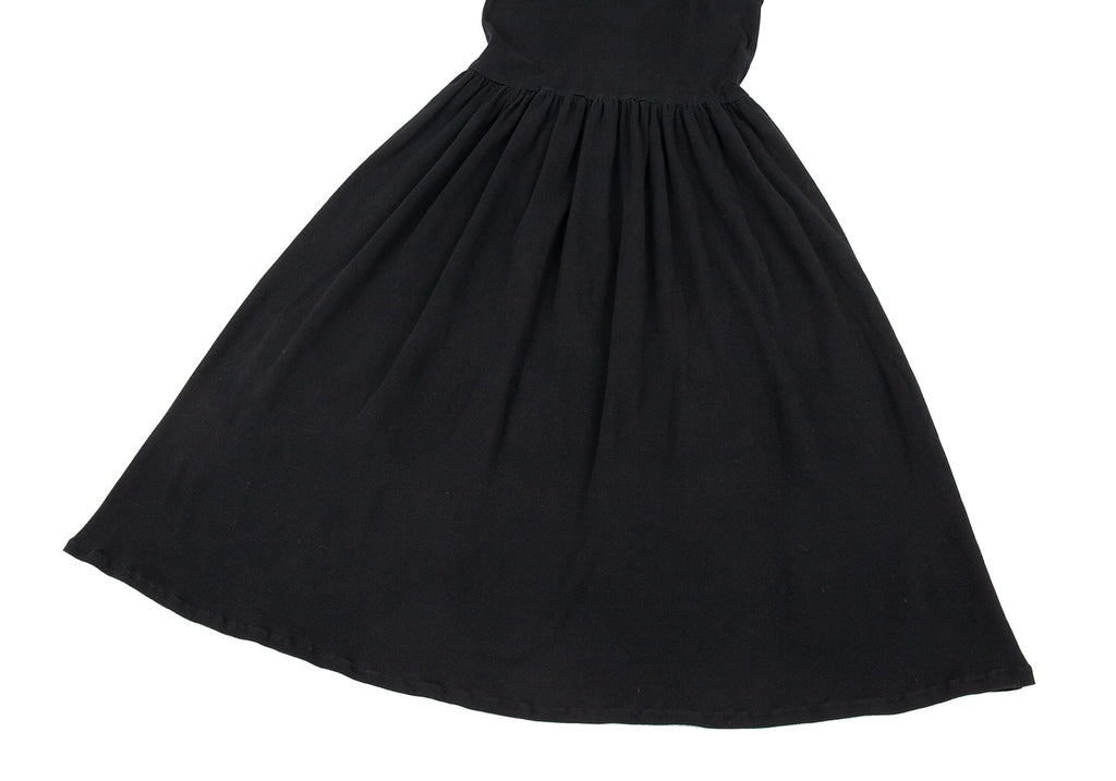 Yohji Yamamoto Japan. Black Y's for living Diamond Woven Sleeveless Dress