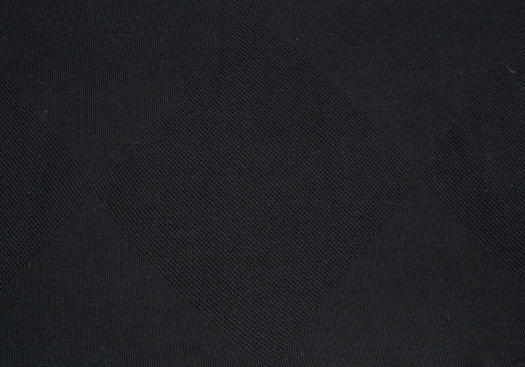 Yohji Yamamoto Japan. Black Y's for living Diamond Woven Sleeveless Dress