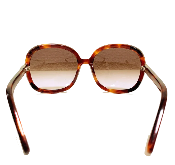 Chloe Paris. Gradation Brown×tortoiseshell Frame Sunglasses