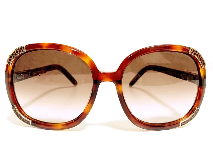 Chloe Paris. Gradation Brown×tortoiseshell Frame Sunglasses