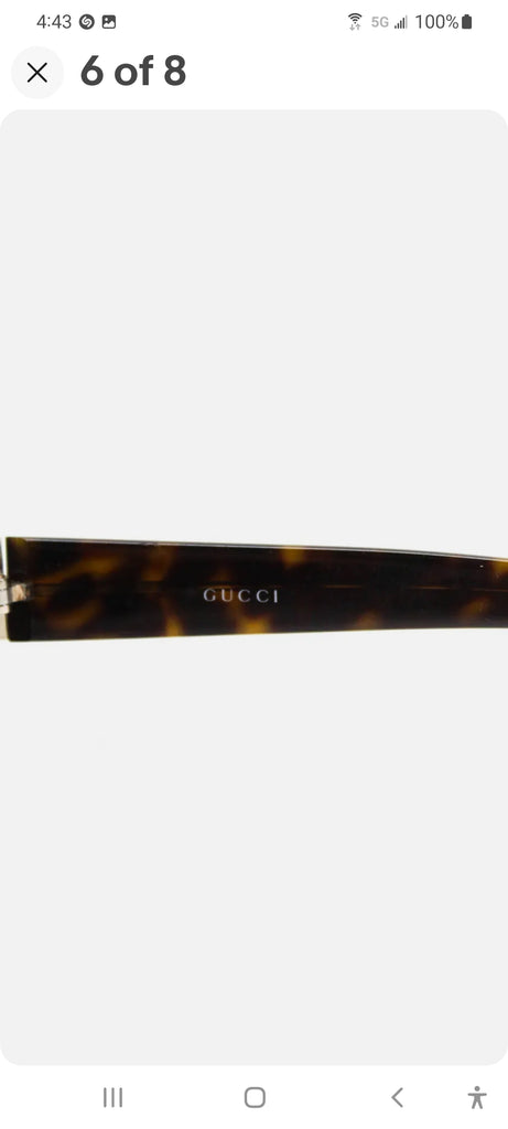 Gucci Italy. Logo Sunglasses Triangle shape Cat Eye Tinted Lenses